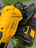 Акумуляторна болгарка DeWalt DCG413 (48V, 6AH) Безщіткова кутова шліфувальна машина 125 мм Деволт, фото 5