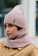 В'язаний комплект "Тина" колір темна пудра