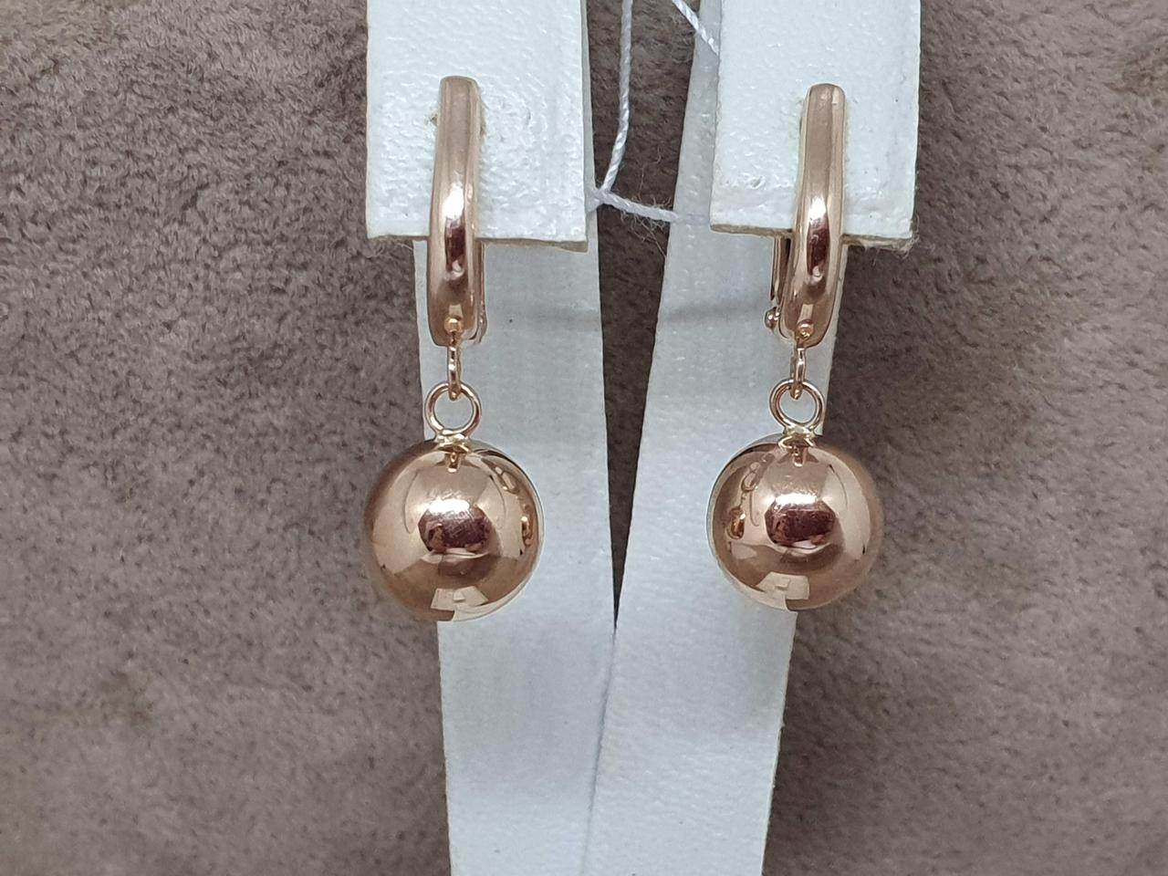 Золоті сережки-підвіски Кул. 210137_9