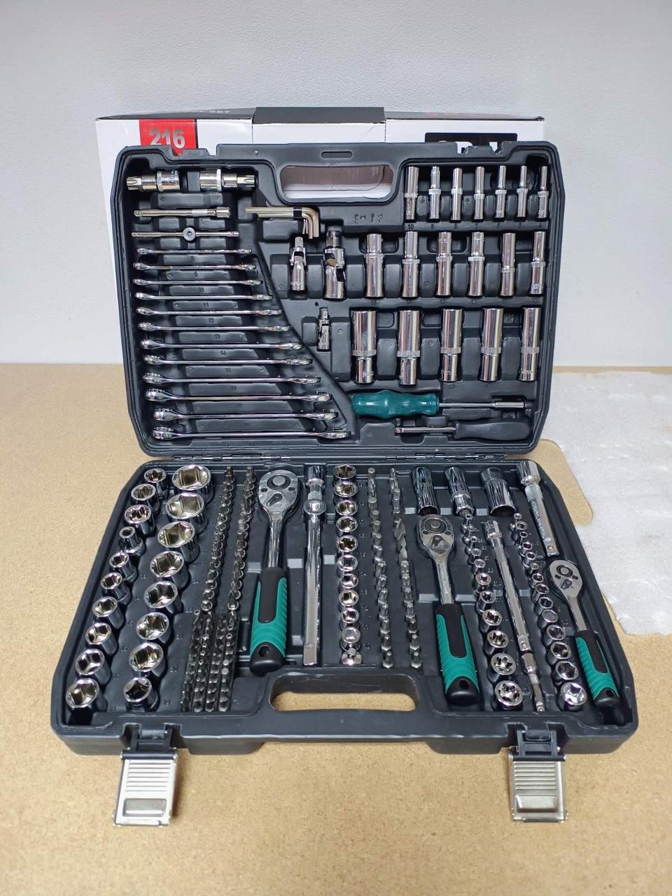 Набір інструментів на 216 предметів CR-V для авто в кейсі, фото 1