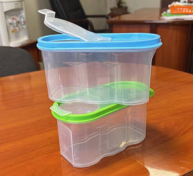 Контейнер пластиковий для сипучих продуктів, круп та муки 0,8 л