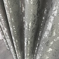 Готові штори з мармура, Графітового кольору, з тюлем (SHTN-M19n-21), фото 9