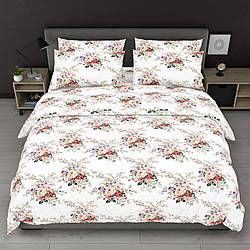 Постільна білизна «Квіточки»  євро розмір