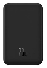 Павербанк BASEUS Magnetic Mini Wireless 20000mAh 20W з бездротовою зарядкою Qi 15W Чорний, фото 2