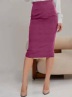 Юбка батал 1050 бордовая, 48-50 размер
