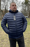 Куртка чоловіча демісезонна сіра з капюшоном, S 4258