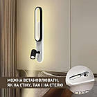 Світлодіодна люстра 45 Вт керована з пультом і мобільним додатком регулювання яскравості колір каркасу чорно-білий ESL-21658, фото 6