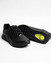 Чоловічі шкіряні кросівки Humtto 330973A1 чорні водонепроникні, фото 2