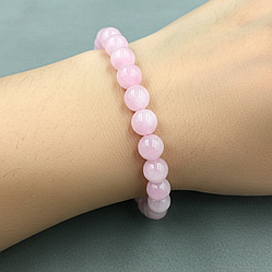 Кунцит Ø8 браслет, 0326ТК