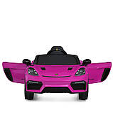 Дитячий електромобіль Porsche M 6055EBLR-8 рожевий, фото 2