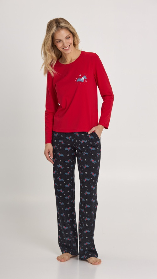 НОВОРІЧНА жіноча Піжама домашній костюм ELLEN SNOWY WEATHER 0180/39/03, фото 1