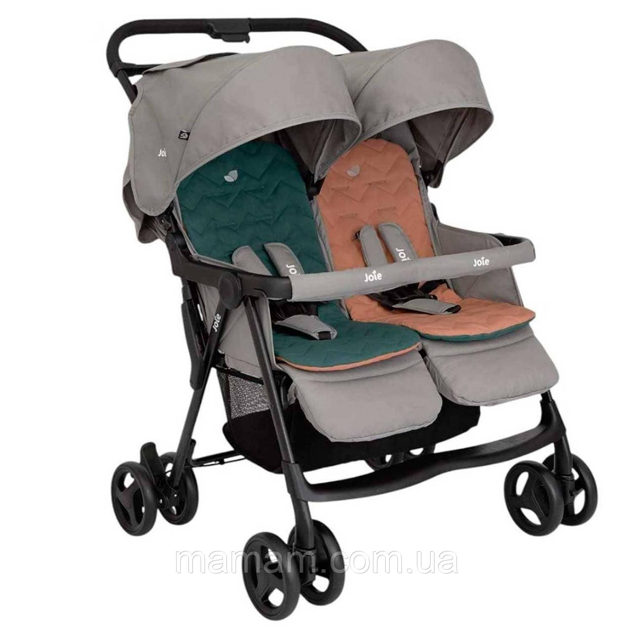 Прогулянкова коляска для двійні Joie Aire Twin Pebble, фото 1