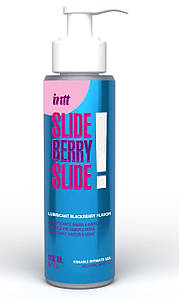 Лубрикант їстівний з ароматом ожини Intt SLIDE BERRY SLIDE! на водній основі, 100 мл