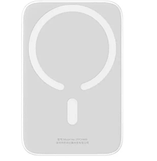 Павербанк BASEUS Magnetic Mini Wireless 1000MH USB-C PD 20W з бездротовою зарядкою Qi 15W Білий, фото 5