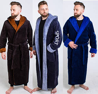 Чоловічий теплий халат розмір 56-58, 58-60, 60-62, 62-64