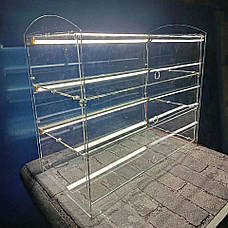 Вітрина з підсвіткою на 3 полиці з дверцятами, вітрина для десертів 500х450х250 мм Акрил 3 мм ACRY, фото 5