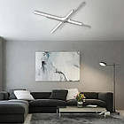 Сучасна світлодіодна люстра 70 Вт з пультом димером колір каркаса білий ESL-21698, фото 5