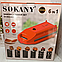 Мультипекар на 6 пластин 700 Вт 6в1 SOKANY SK-BBQ-836 з антипригарним покриттям, фото 5