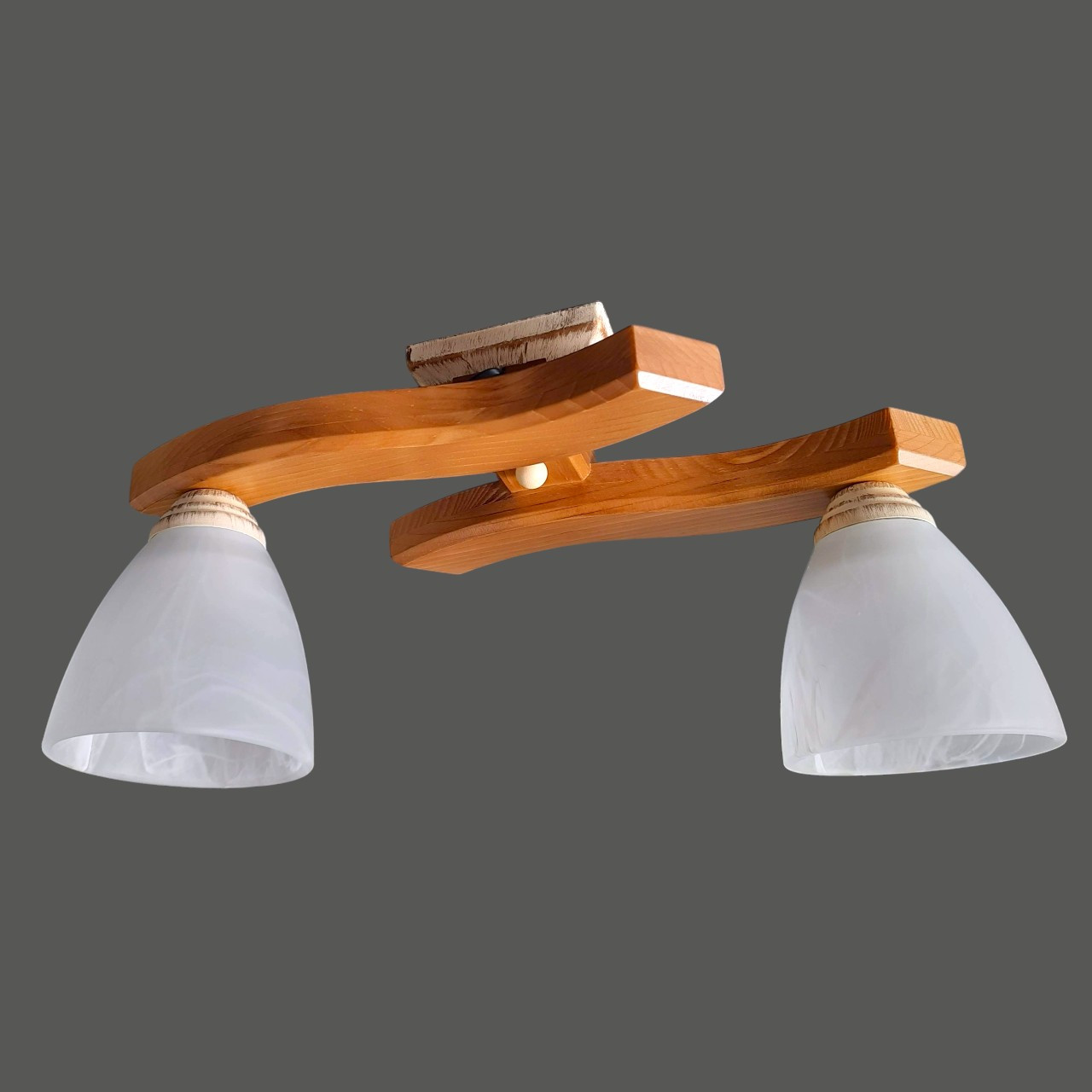 Люстра стельова до кухні, спальні, дитячої, коридора Хвилька/2 дуб сонома