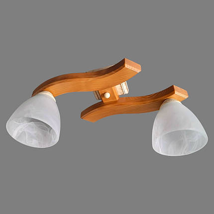 Люстра стельова до кухні, спальні, дитячої, коридора Хвилька/2 дуб сонома, фото 2