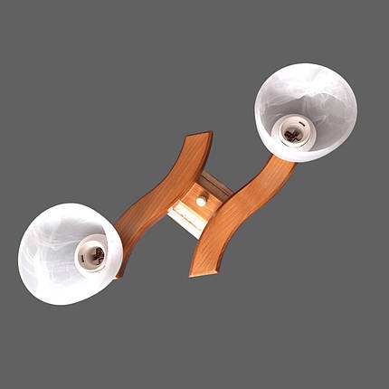 Люстра стельова до кухні, спальні, дитячої, коридора Хвилька/2 дуб сонома, фото 3