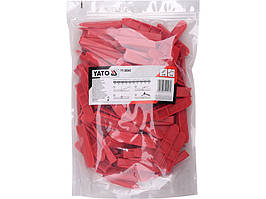 Набір клинів для системи вирівнювання плитки t≤14 мм шов ≥1мм YATO 94x22x16мм 150 шт. YT-36945