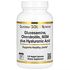 California Gold Nutrition, глюкозамін, хондроїтин, МСМ і гіалуронова кислота, 120 рослинних капсул