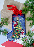 Набір-чобіток для вишивання хрестиком "Запалюємо свято" Абрис Арт AHH-001