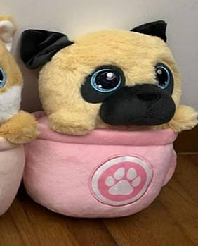 М'яка іграшка Собачка в чашці (25см) QD2404