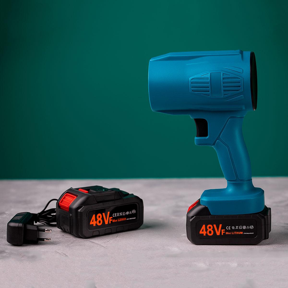 Повітродувка акумуляторна M1 Блакитний, бездротова повітродувка акумуляторна для саду (вітродуйка)