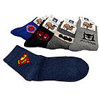 Дитячі зимові шкарпетки Korona з верблюжої шерсті з принтами героїв — теплий комфорт для хлопчиків, 31-36, набір 10 пар, фото 2