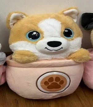 М'яка іграшка Собачка в чашці (25см) QD2403