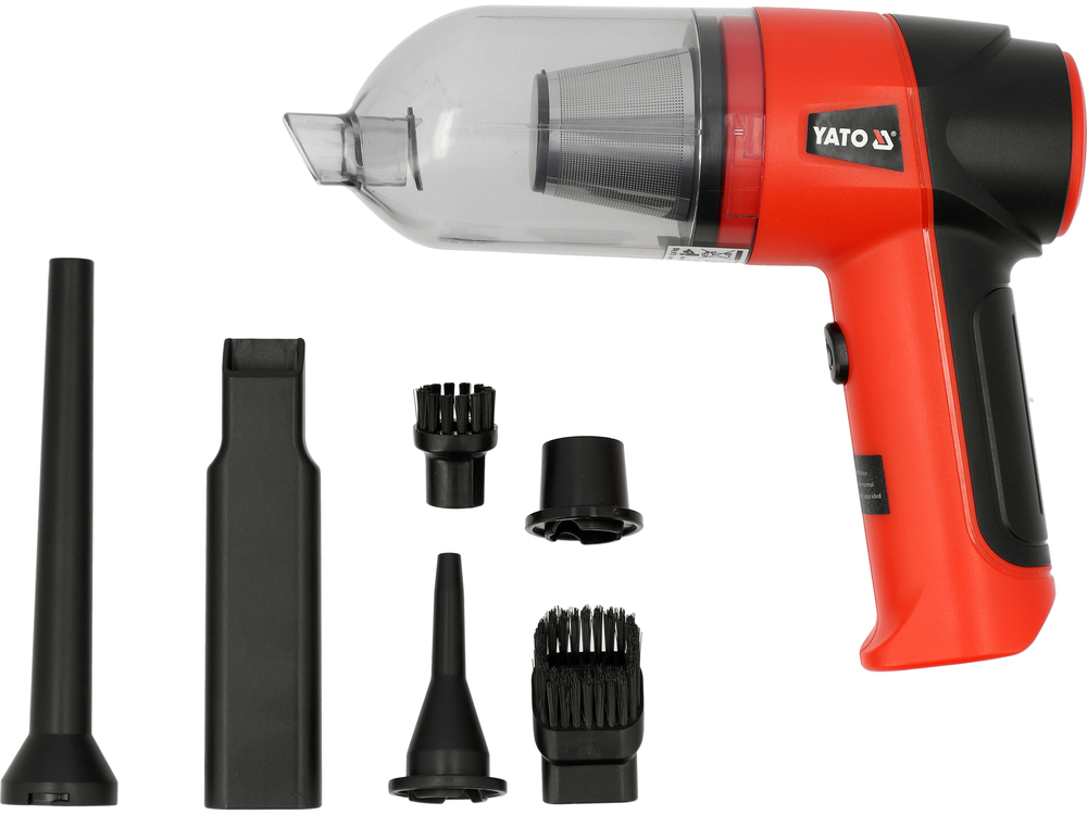 Бездротовий автомобільний порохотяг 70 Вт функція повітродувки YATO YT-85687, фото 1