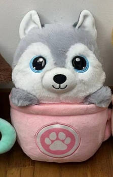 М'яка іграшка Собачка в чашці (25см) QD2402