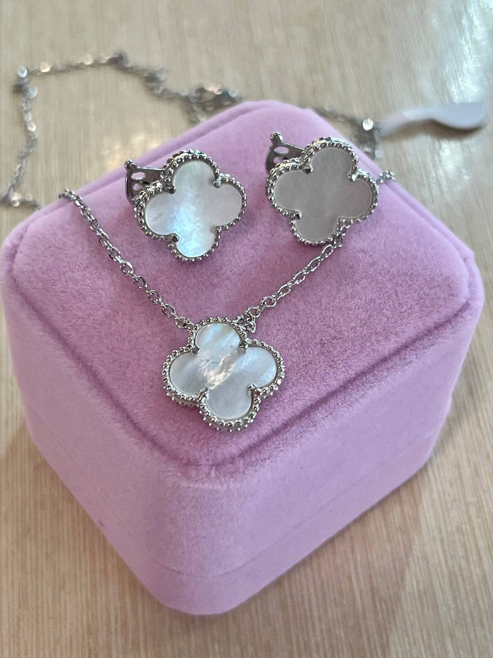 Набір Ван Кліф срібло 925 з перламутром, фото 1