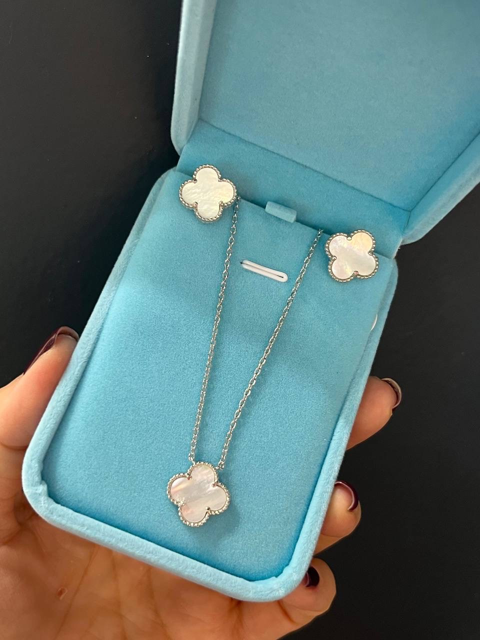 Набір Ван Кліф срібло 925 з перламутром, фото 1