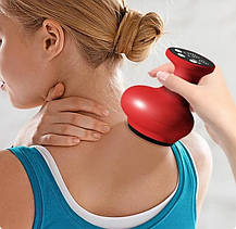 Вакуумний ручний антицелюлітний масажер для тіла Червоний, фото 2