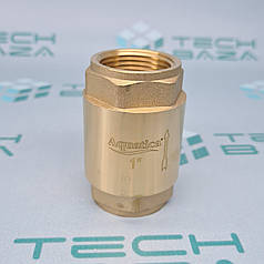 Клапан зворотний (посилений) 1"F×1"F (латунь) euro AQUATICA (779654)