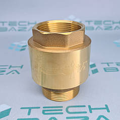 Клапан зворотний M1 1/2"×F1 1/2" (латунь) euro 680г AQUATICA (779659)