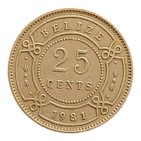 Беліз 25 центів, 1981
