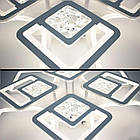 Cвітлодіодна люстра 165 Вт з пультом і мобільним додатком регулювання яскравості колір каркасу білий ESL-21695, фото 5