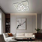 Cвітлодіодна люстра 165 Вт з пультом і мобільним додатком регулювання яскравості колір каркасу білий ESL-21695, фото 3