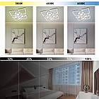 Cвітлодіодна люстра 165 Вт з пультом і мобільним додатком регулювання яскравості колір каркасу білий ESL-21695, фото 7