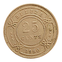 Беліз 25 центів, 1980