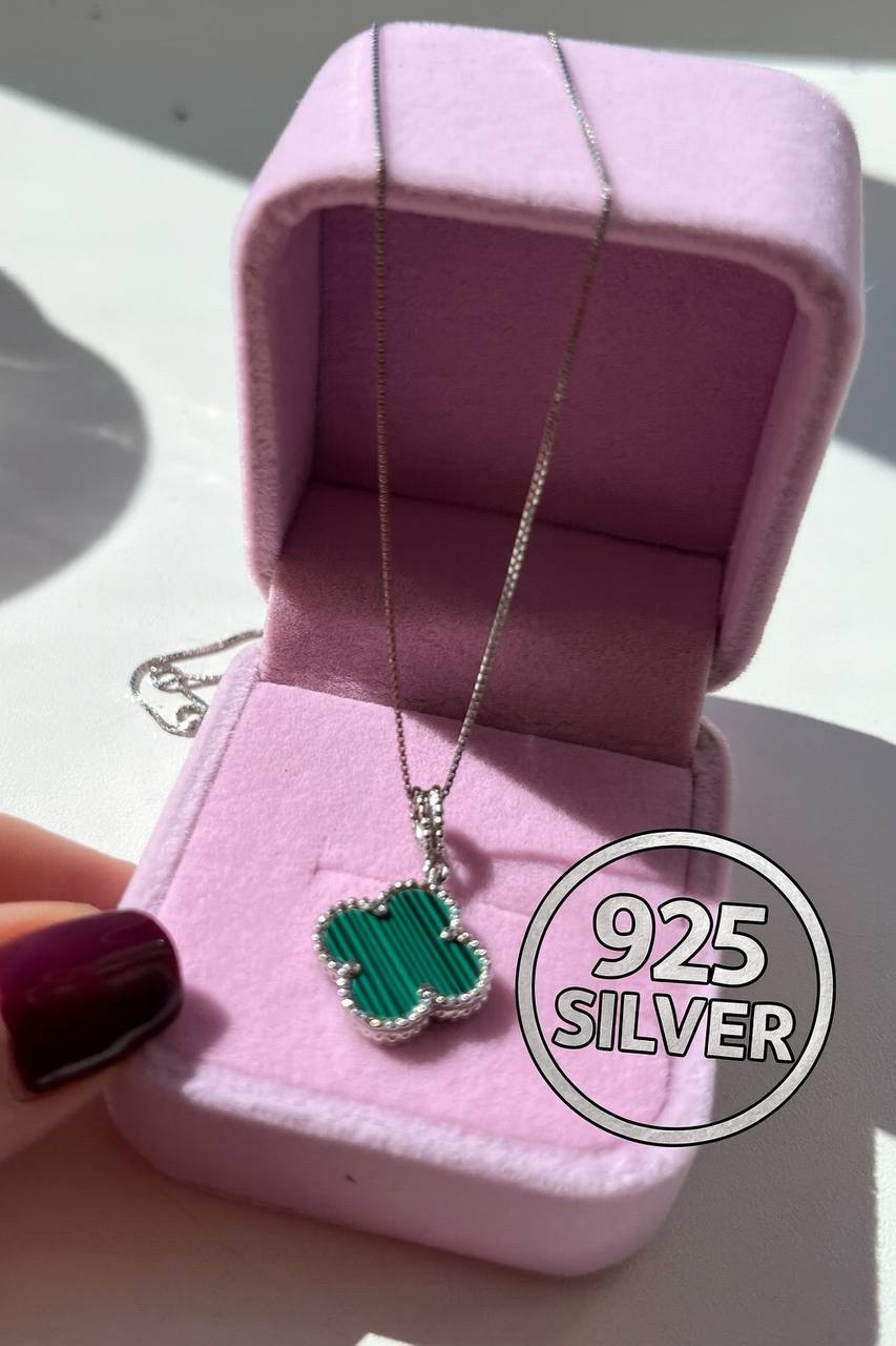 Комплект Ван Кліф срібло 925 — стильний преміум набір для подарунка, фото 1