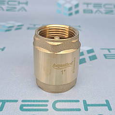 Клапан зворотний 1"F×1"F (латунь) AQUATICA (779644)