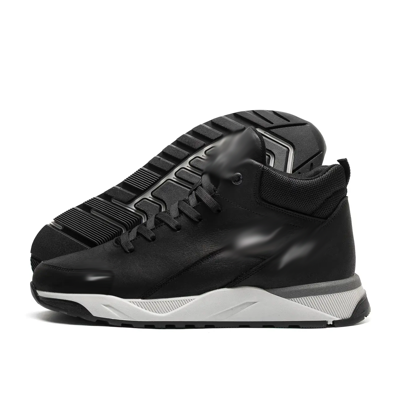 Чоловічі зимові шкіряні черевики Black