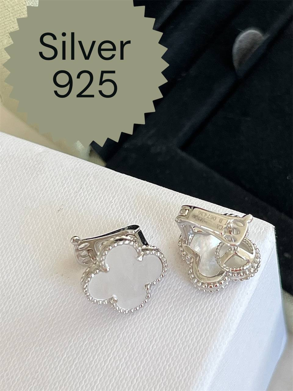 Комплект Ван Кліф срібло 925 — стильний преміум набір для подарунка, фото 1