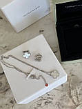 Комплект Ван Кліф срібло 925 — стильний преміум набір для подарунка, фото 10