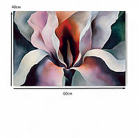 Картина «Абстрактна еротична квітка» Сучасний живопис Друк на полотні Настінний декор для спальні 60х40см, фото 4